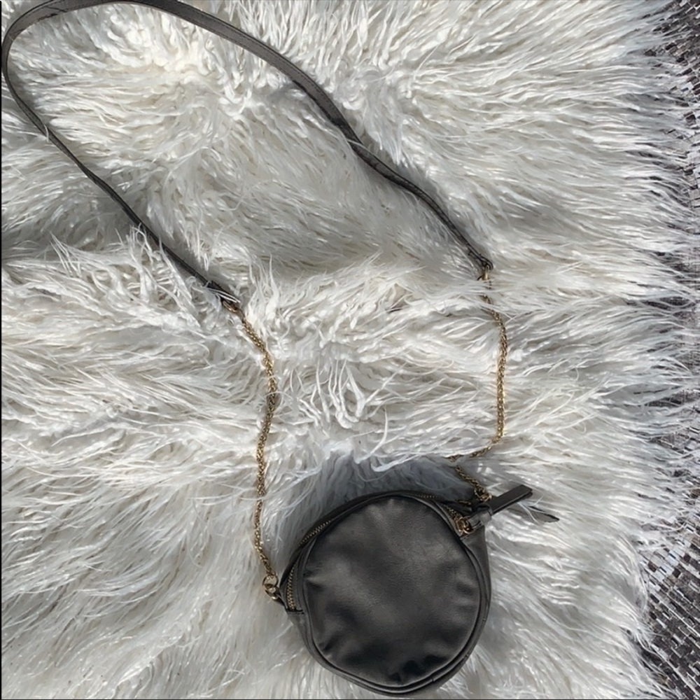 Violet Ray Grey Crossbody Circle bag